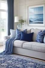 Hampton Classic Living Room Set – Dove Grey & Navy Blue - Image 3