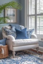 Hampton Classic Living Room Set – Dove Grey & Navy Blue - Image 4