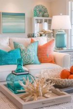 Malibu Coastal Sofa – White Linen with Tropical Cushion Set - Image 2