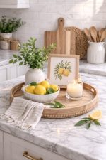 Citrus Kitchen Styling Set – Acacia Wood & Marble Collection - Image 2