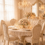 French-Inspired Dining Room with Antique Gold Finishes